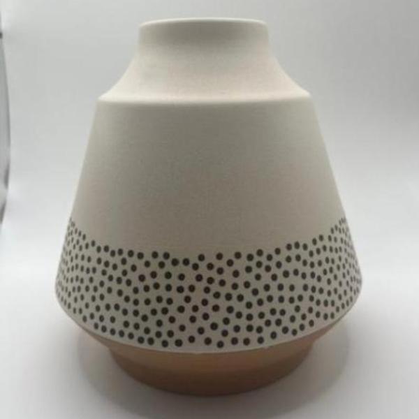 18cm Dotty Bamboo Scandi Vase