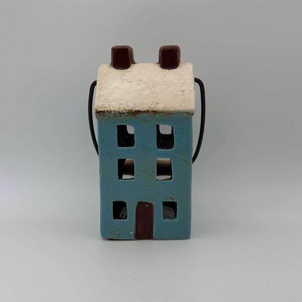 Ceramic house tea light holders