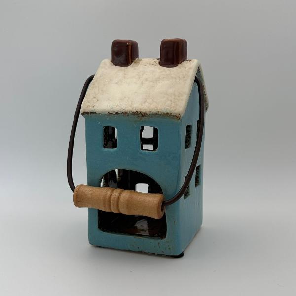 Ceramic house tea light holders