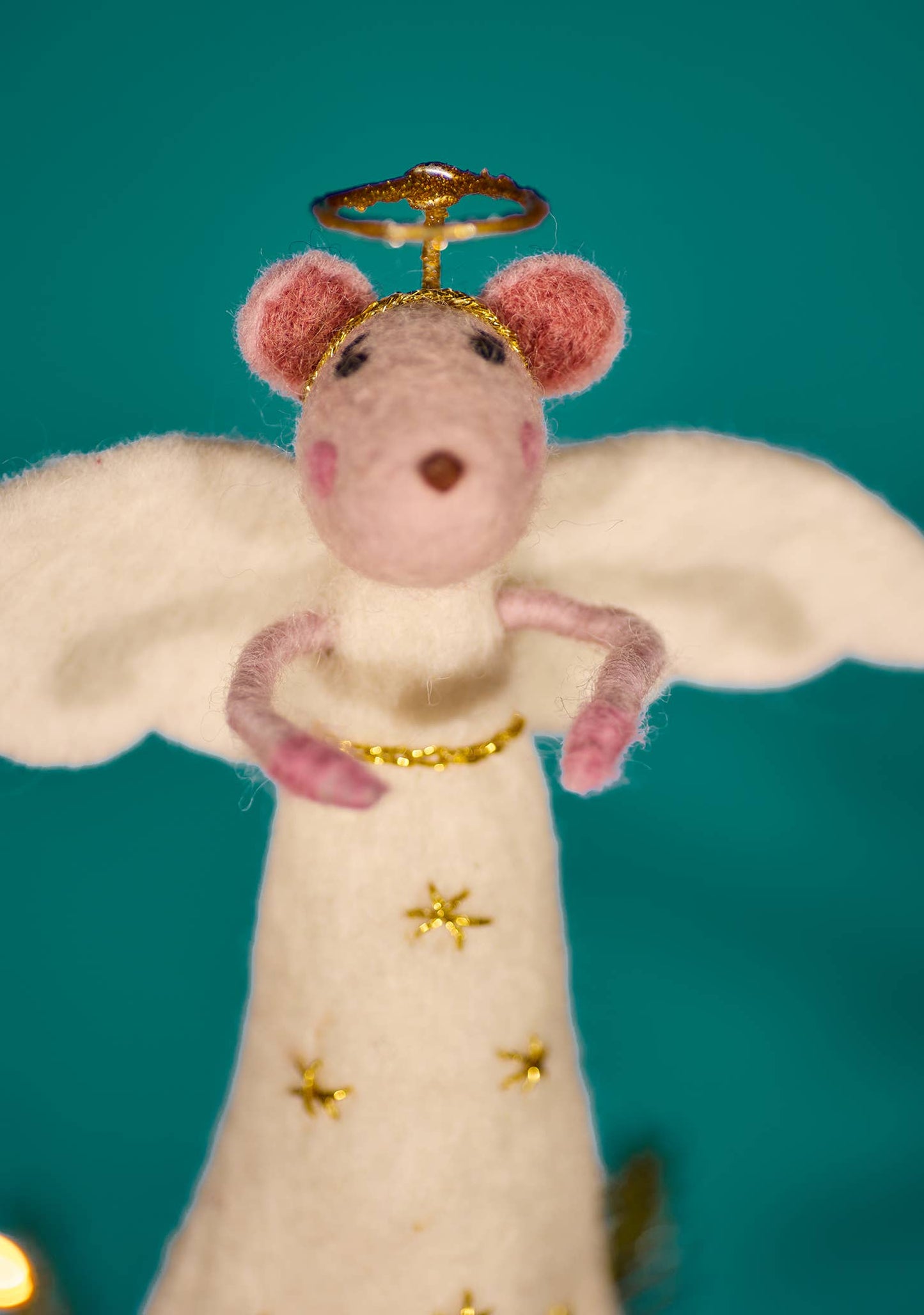 Felt Mouse Angel Tree Topper