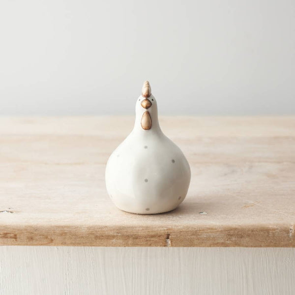 Ceramic Chicken Polka Dot, 10.5cm