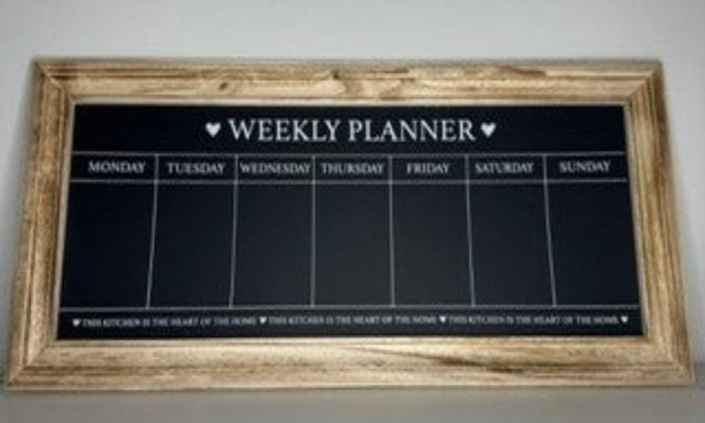 Chalkboard Weekly planner