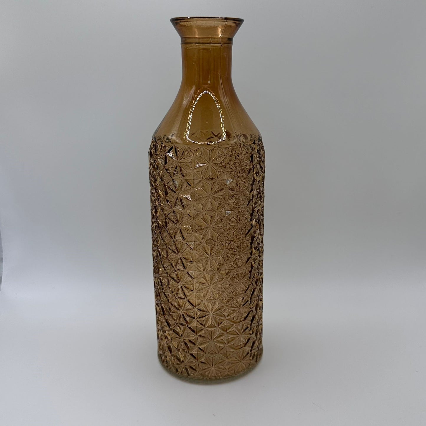 Glass Embossed Vase 30cm