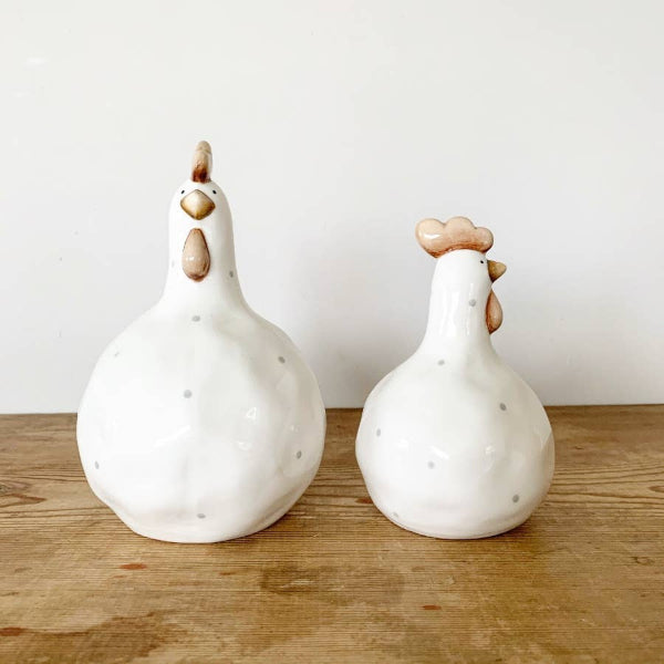 Ceramic Chicken Polka Dot, 10.5cm