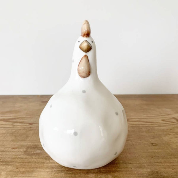Ceramic Chicken Polka Dot, 10.5cm