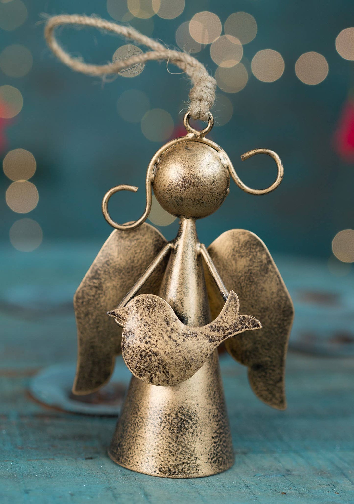 Hanging Angel Decoration With Jute String