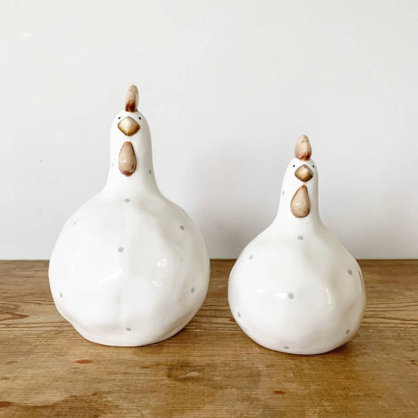 Ceramic Chicken Polka Dot, 10.5cm