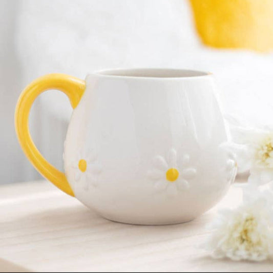 Daisy Flower Rounded Mug