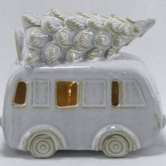 Glazed Christmas Camper LED