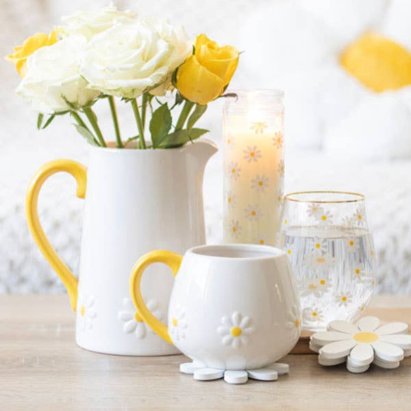 Daisy Flower Rounded Mug