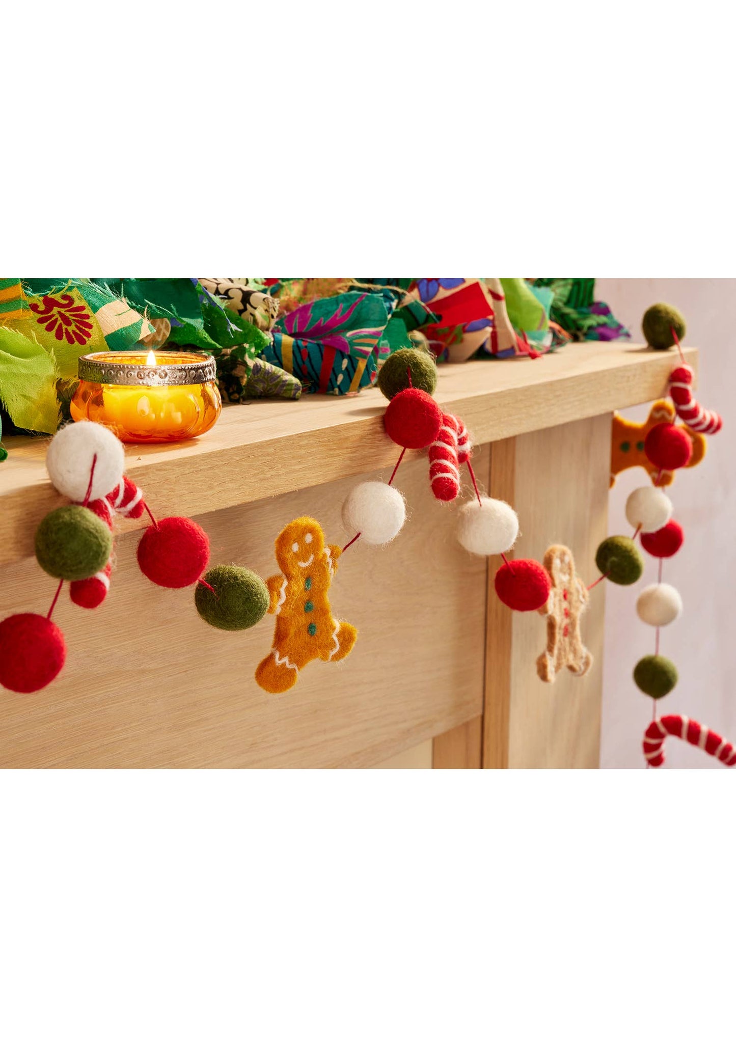 Felt Gingerbread Garland
