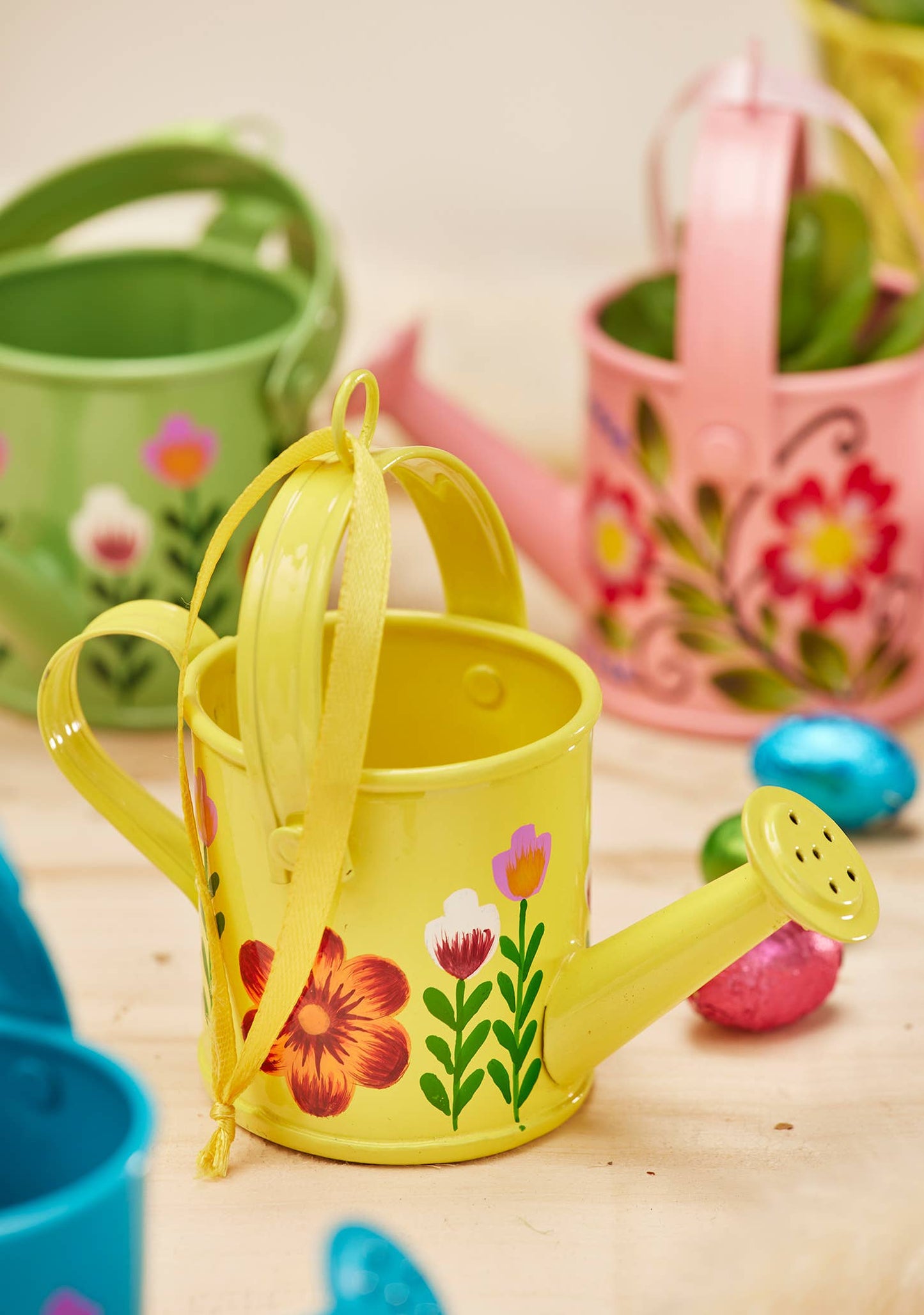 Handpainted Mini Watering Can Decoration