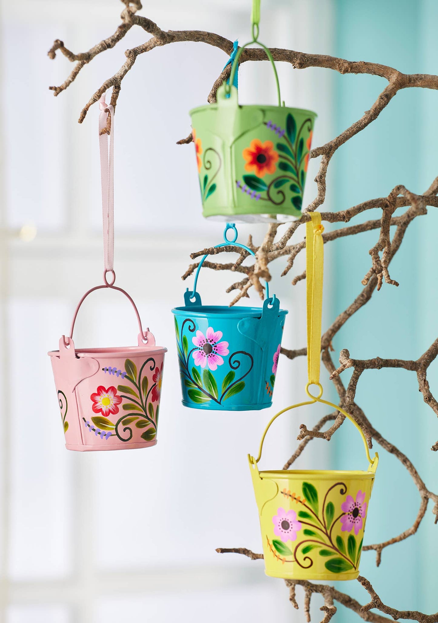 Handpainted Mini Bucket Decoration