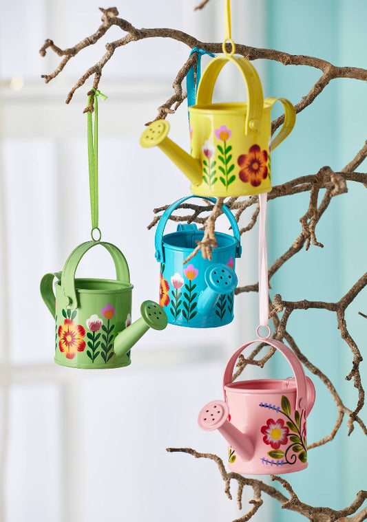 Handpainted Mini Watering Can Decoration