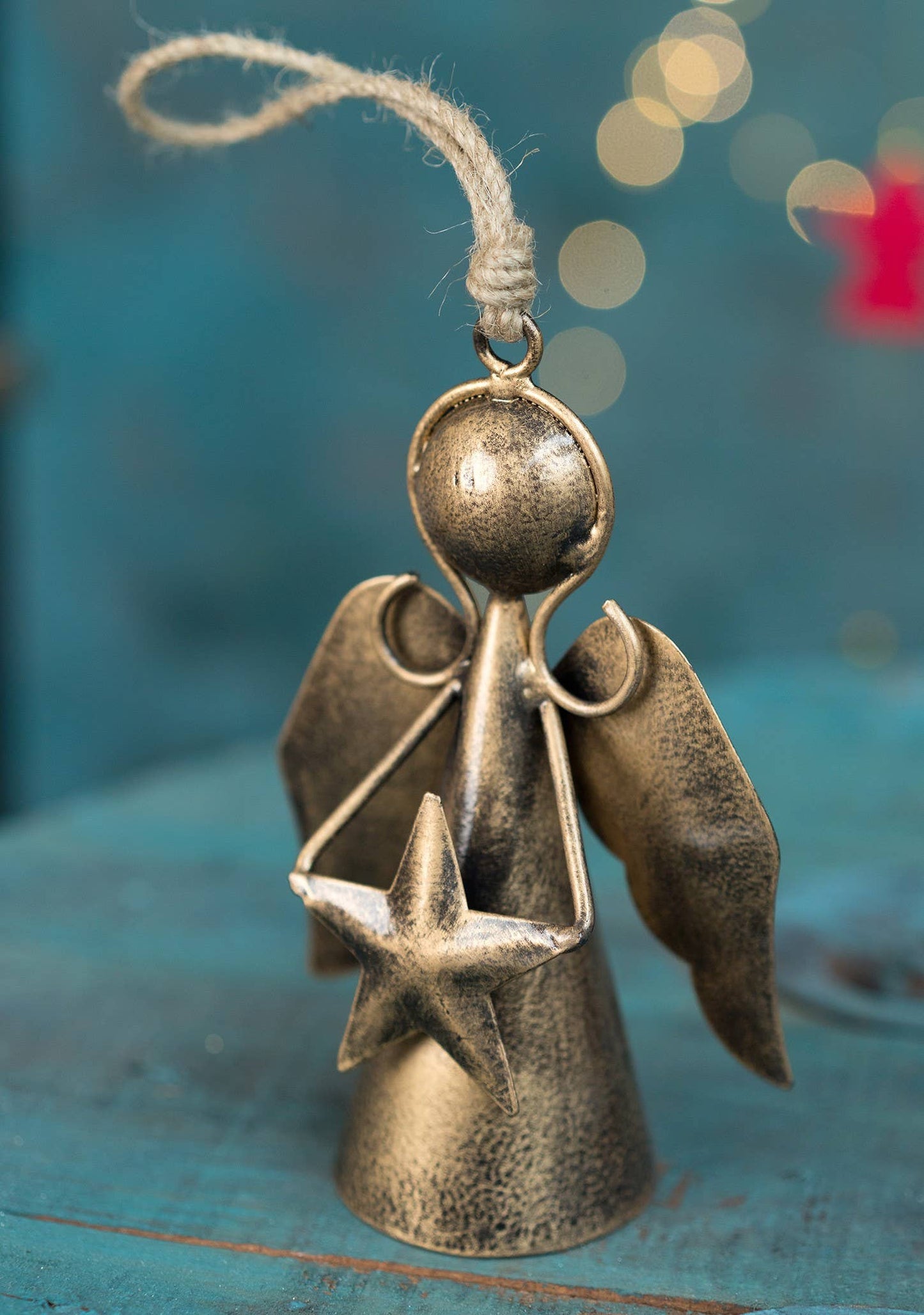 Hanging Angel Decoration With Jute String