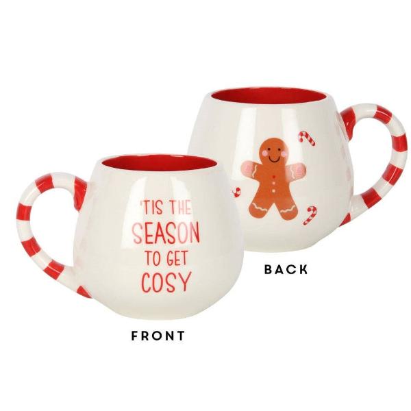 Cosy Season Rounded Christmas Mug (UK Spelling)