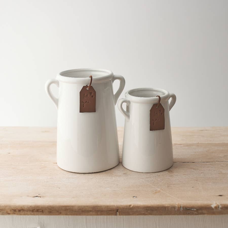 For You White Vase, 14cm