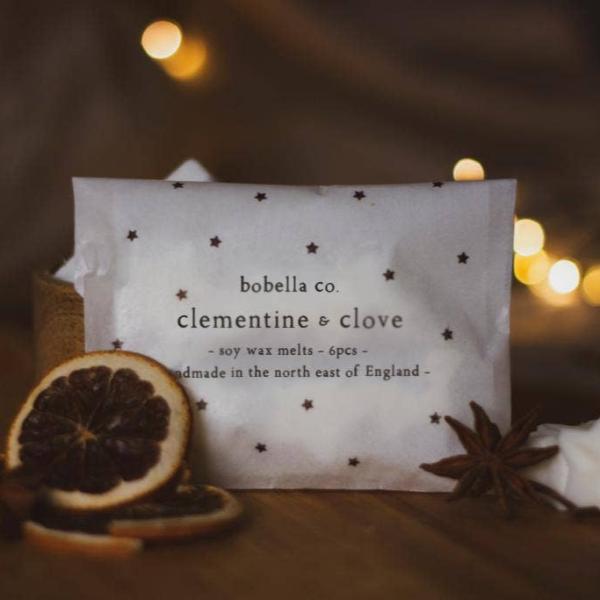 Christmas Wax Melts in Clementine & Clove