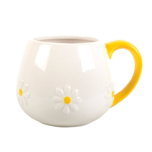 Daisy Flower Rounded Mug
