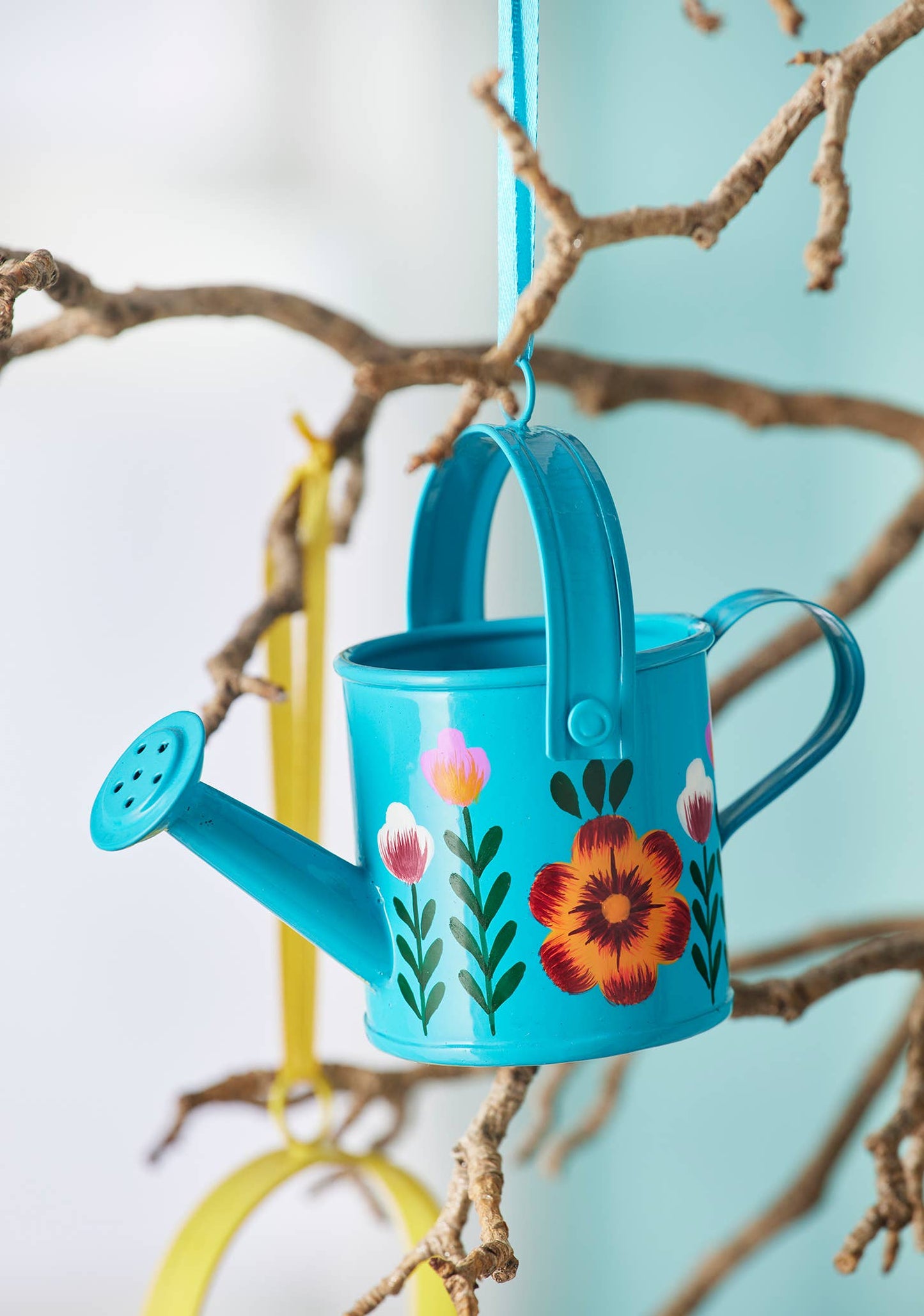 Handpainted Mini Watering Can Decoration