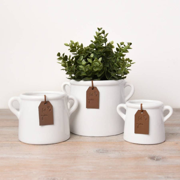 For You White Pot, 10cm