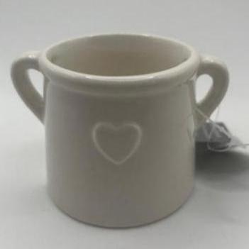 Embossed Heart Pot