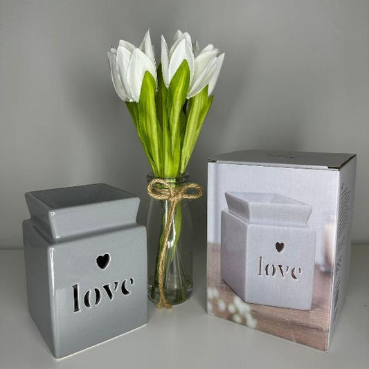 Grey Love Oil burner and wax warmer
