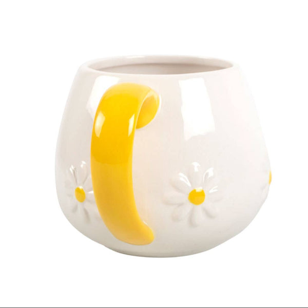 Daisy Flower Rounded Mug