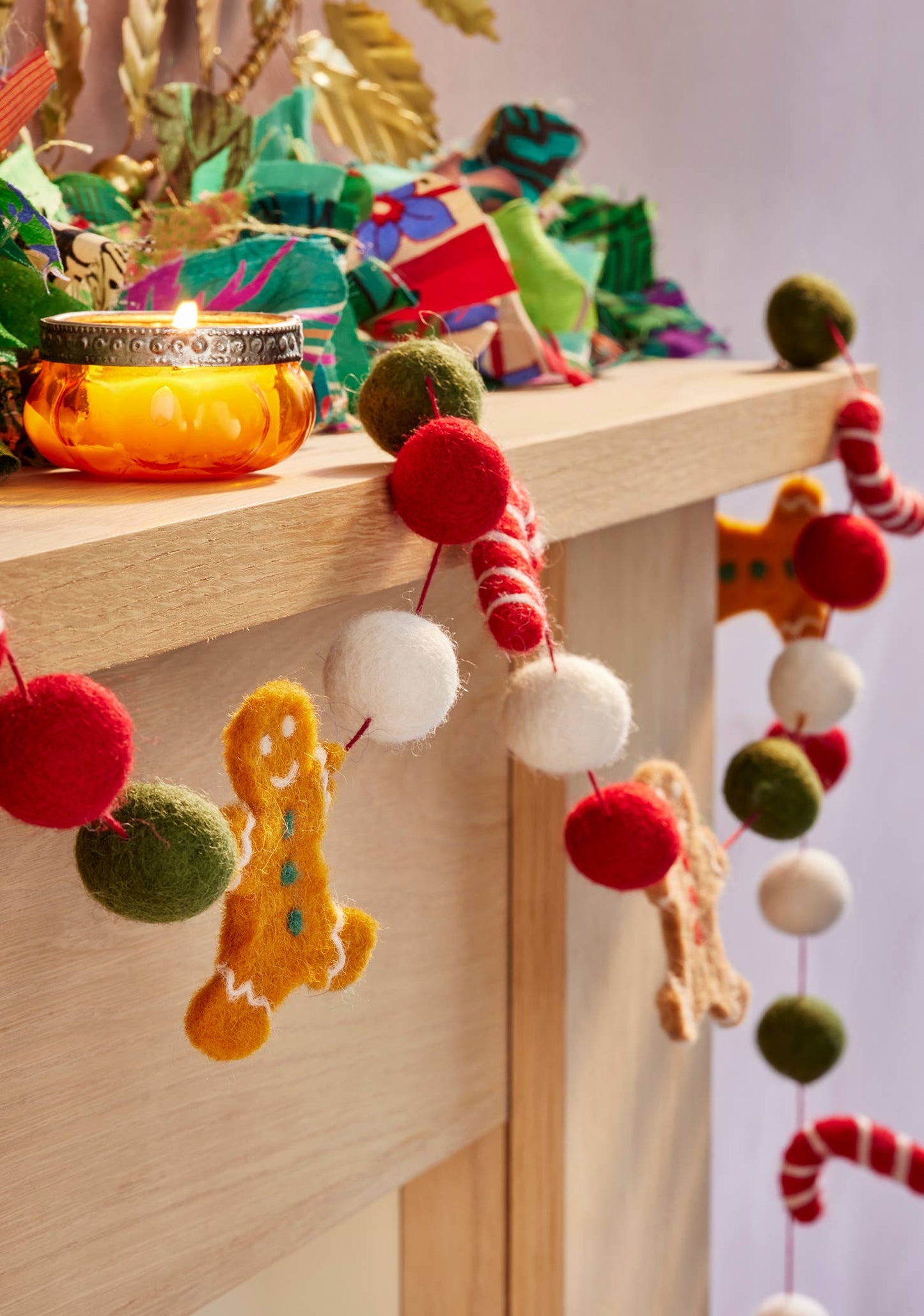 Felt Gingerbread Garland