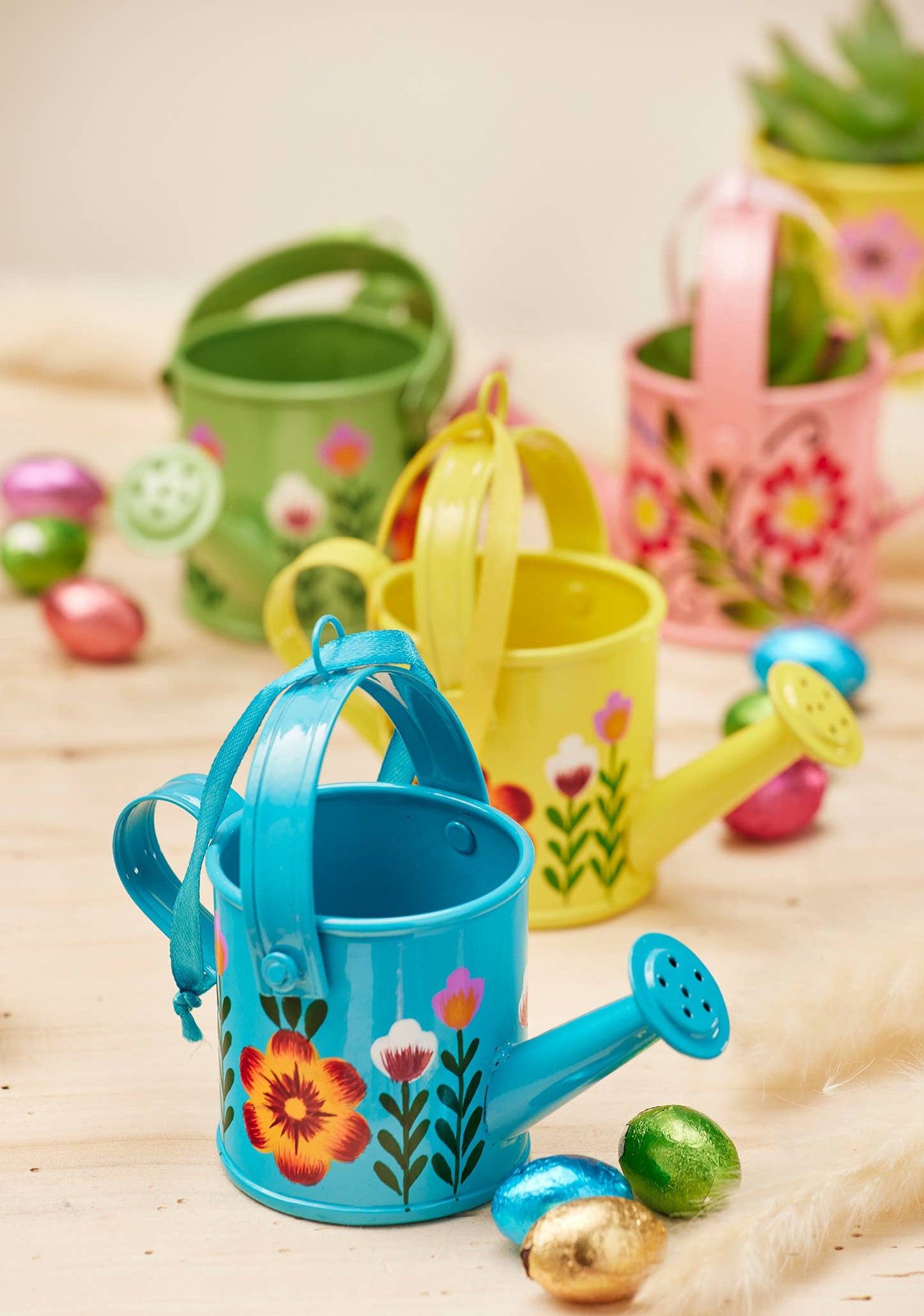 Handpainted Mini Watering Can Decoration