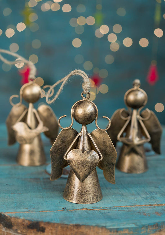 Hanging Angel Decoration With Jute String