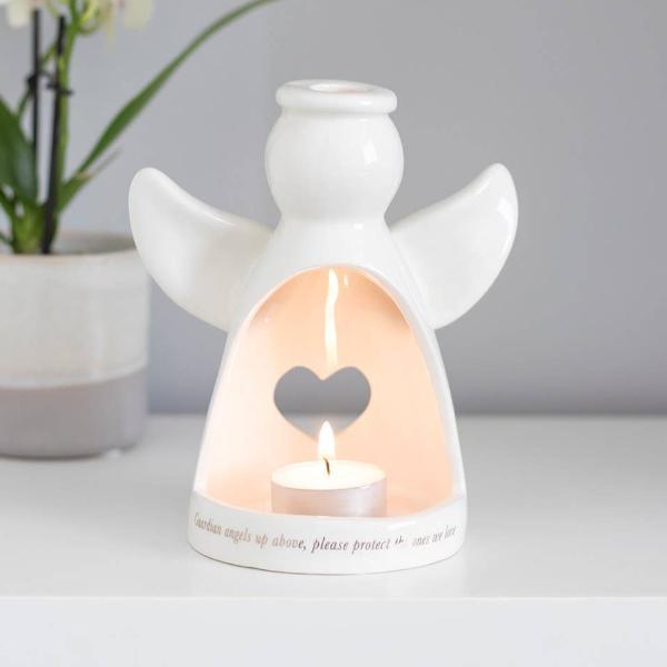 Guardian Angel Tealight Candle Holder