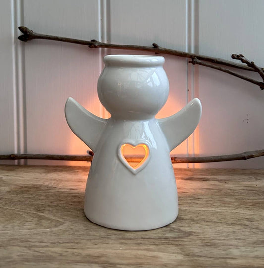OB70288 - White Angel Oil / Wax Burner 11cm